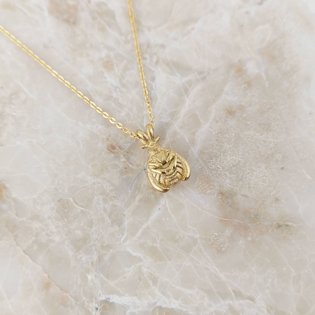 Lady Bird 18k Gold Plated Necklace By NIKITA | notonthehighstreet.com