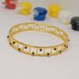 Lapis Lazuli Gold Bangle Bracelet, thumbnail 1 of 5