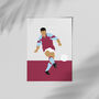 Paul Mc Grath Aston Villa Football Poster, thumbnail 3 of 3