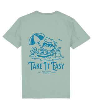 Take It Easy Unisex Graphic T Shirt, 7 of 10