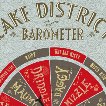 Lake District Barometer Poster Print, 2 of 3