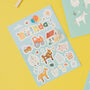 Eco Friendly Farm Animal Party Bag Stickers – Kids Party Favours Plastic Free, thumbnail 1 of 9