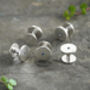 Classic Sapphire Cufflinks In Sterling Silver, thumbnail 4 of 4