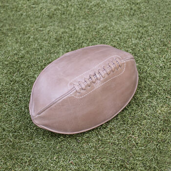 Personalised Luxury Leather Rugby Ball Wash Bag, 12 of 12