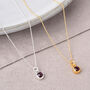 Gem Dot Garnet January Birthstone Necklace, thumbnail 1 of 5