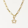Stella Starburst Charm 12ct Gold Plated, thumbnail 1 of 3