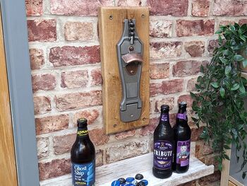 Wall Drum Pedal Beer Bottle Opener, 2 of 8
