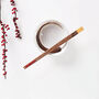 Personalised Engraved Wooden Chopsticks Non Slip Gift Set, thumbnail 1 of 6