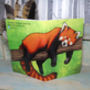 Red Panda Illustration Notebook Lined Pages, thumbnail 2 of 4
