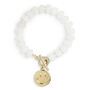 White Beaded Charm Two In One Necklace And Bracelet, thumbnail 3 of 3