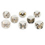 G Decor Set Of Eight Gold Butterfly Ceramic Door Knobs, thumbnail 3 of 4