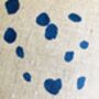 Sustainable Splatter Print Linen Cushion Cover, thumbnail 6 of 7