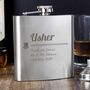 Stainless Steel Flask For Usher, Best Man Or Groomsman, thumbnail 1 of 3