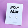 Star Mum Sterling Silver Earrings, thumbnail 1 of 3