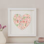 Personalised Location Rome Map Heart Print, thumbnail 2 of 6