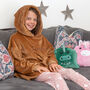 Personalised Kids Character Cushion Hooded Blanket – Two In One Hoodie And Plush Toy, thumbnail 1 of 10