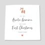 Personalised 1st Christmas Card As Auntie, thumbnail 1 of 5