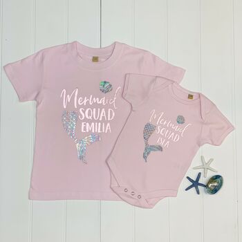 Personalised Mermaid Babygrow, 2 of 2