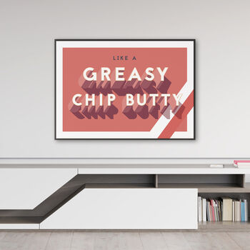 Sheffield United 'Greasy Chip Butty' Poster, 2 of 7