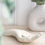 White Ceramic Open Hand Tealight Holder, thumbnail 1 of 4