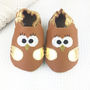 Personalised Metallic Owl Baby Shoes, thumbnail 3 of 5
