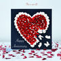 Anniversary Butterfly Red Heart Butterflies Card Not 3D, thumbnail 1 of 12