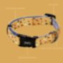 Mustard Been Love, Yellow Adjustable Dog Collar, thumbnail 4 of 4