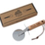 Wooden Handle Pizza Cutter 'Pizza King', thumbnail 2 of 2