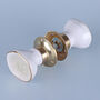 G Decor Rhodes Cream Handcrafted And Hand Painted Ceramic Mortice Door Knob Set Internal Turning Handles For Door, thumbnail 3 of 5