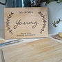 Personalised Wooden Anniversary Card, thumbnail 2 of 7