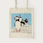 Puffinry Puffins Tote Bag, thumbnail 1 of 3
