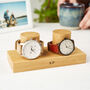 Personalised Solid Oak Double Watch Stand, thumbnail 1 of 12