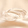 Personalised Sterling Silver Cloud Christening Bangle, thumbnail 1 of 4