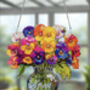 Everlasting Pansies In Vase, thumbnail 2 of 4