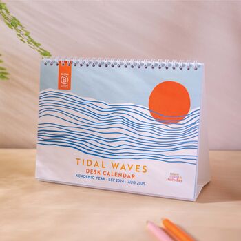 Academic Year Desk Calendar 2024 2025 | Tidal Waves, 4 of 6