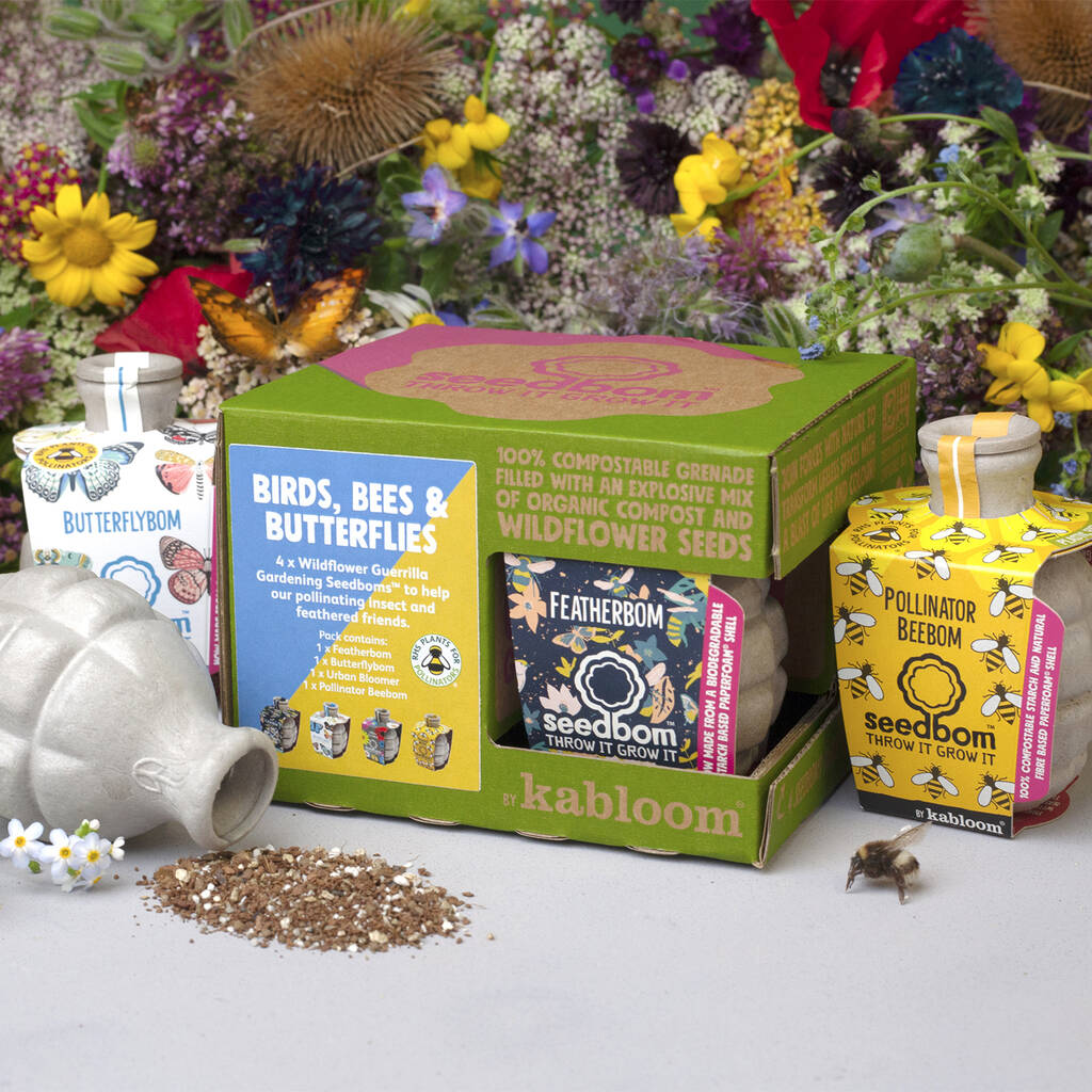 Birds, Bees And Butterflies Seedbom Gift Box, 1 of 9