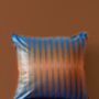 African Blue Copper Swirl Cushion Cover, thumbnail 2 of 2