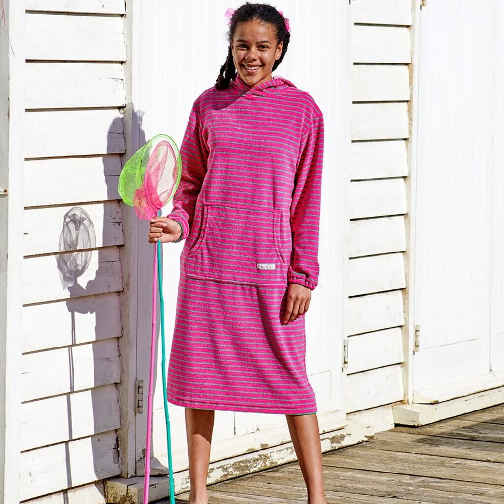 Adult,Teens,Hooded Changing Robe,Beach Cover Up Dress, 1 of 2