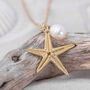 Silver Starfish Charm Pendant, thumbnail 1 of 5
