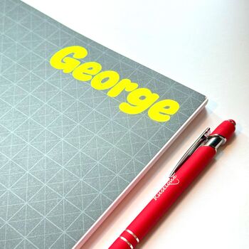 Personalised Fluorescent Vinyl Name Sticker Decal, 2 of 6