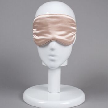 Baby Pink Colour Mulberry Silk Eye Mask, 3 of 3