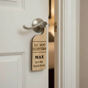 Personalised Do Not Disturb Door Hanger, 2 of 2