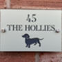 Personalised Short Haired Dachshund Design House Acrylic Number Sign, thumbnail 4 of 7