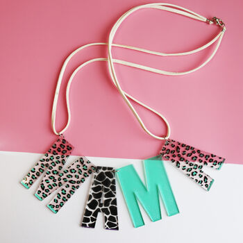 Leopard Print Mama Necklace, 11 of 12