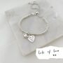 Handwriting Memorial Sweetie Slider Bracelet Baby Robin, thumbnail 2 of 5