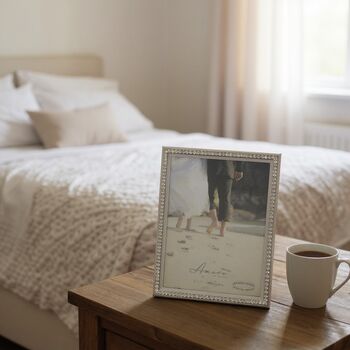 Silver Plated Crystal Border Photo Frame, 9 of 9