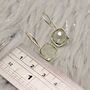 Green Amethyst Square Drop Silver Earrings, thumbnail 7 of 7