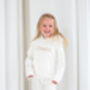 Child's Embroidered Italic Name Hoodie Jumper, thumbnail 7 of 12