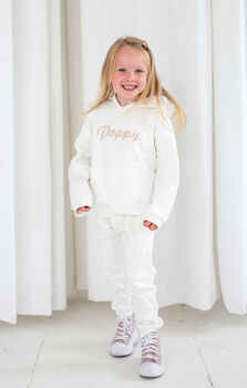 Child's Embroidered Italic Name Hoodie Jumper, 7 of 12