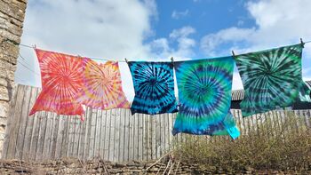 Adults Spiral Tie Dye Tshirt, 5 of 12